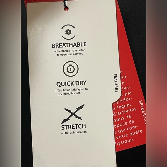 SPYDER ACTIVE JOGGER PANTS MEN BLACK COLOR DRAWSTRING ELASTIC WAIST SIZE L - Picture 9 of 10